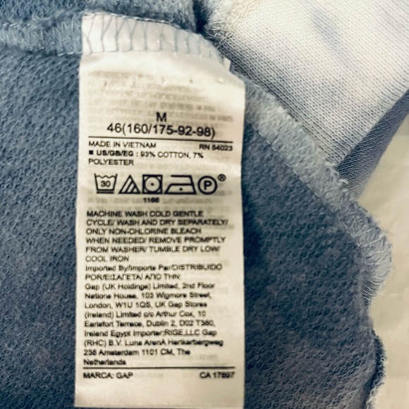 Gap size medium, long sleeve tie-dyed heavyweight T-shirt dress - Picture 5 of 6